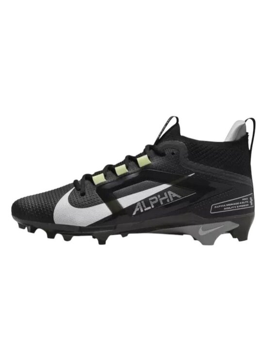 Nike Alpha Menace 4 Elite Football Cleat Black/Smoke FD7036-001 Men\'s 9.5 NEW